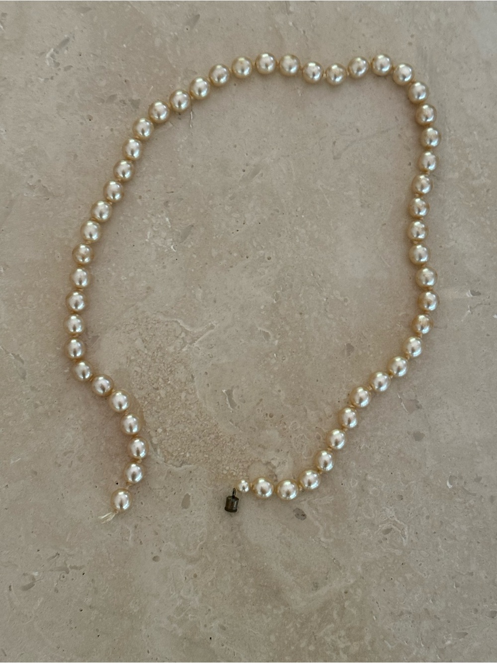 Classic Cream Pearl Necklace - Elegant Women's Jewelry
